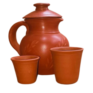 Clay Water Jug Set